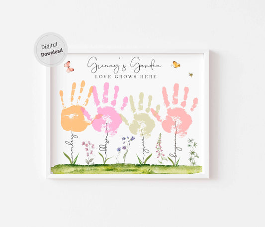 Grandma's Garden - Custom Handprint with names