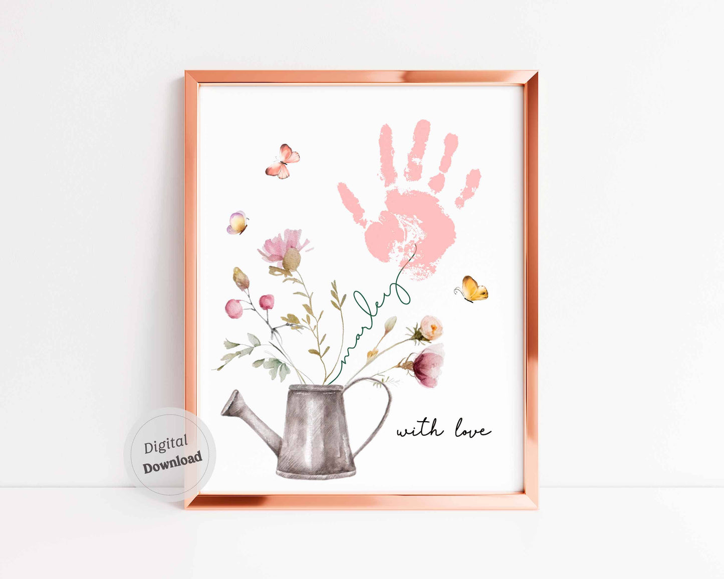 Flower Handprint Personalized