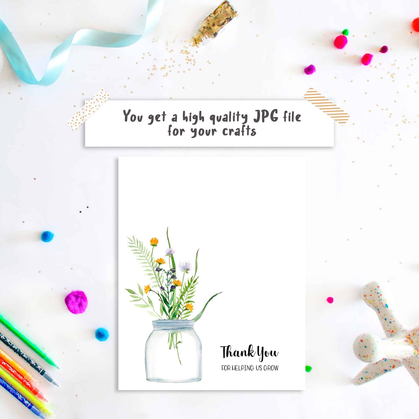 Thank You For Helping Us Grow - Appreciate Teachers