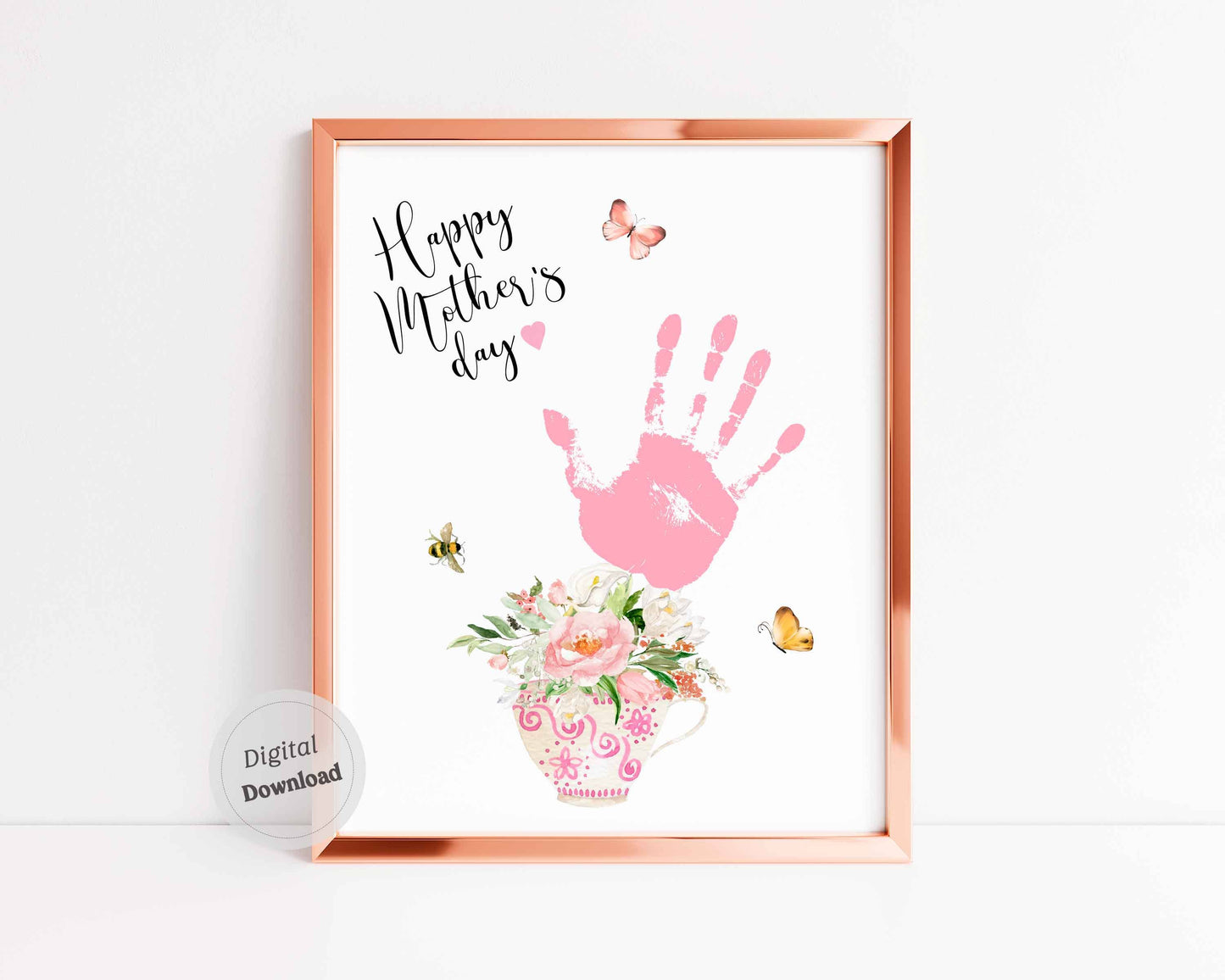 Happy Mother's Day - Handprint flowers