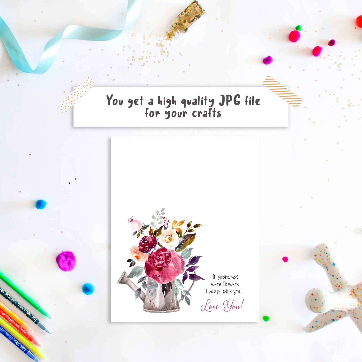 Printable If Grandparents were flowers i would pick you