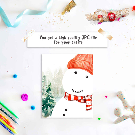 Snowman handprint