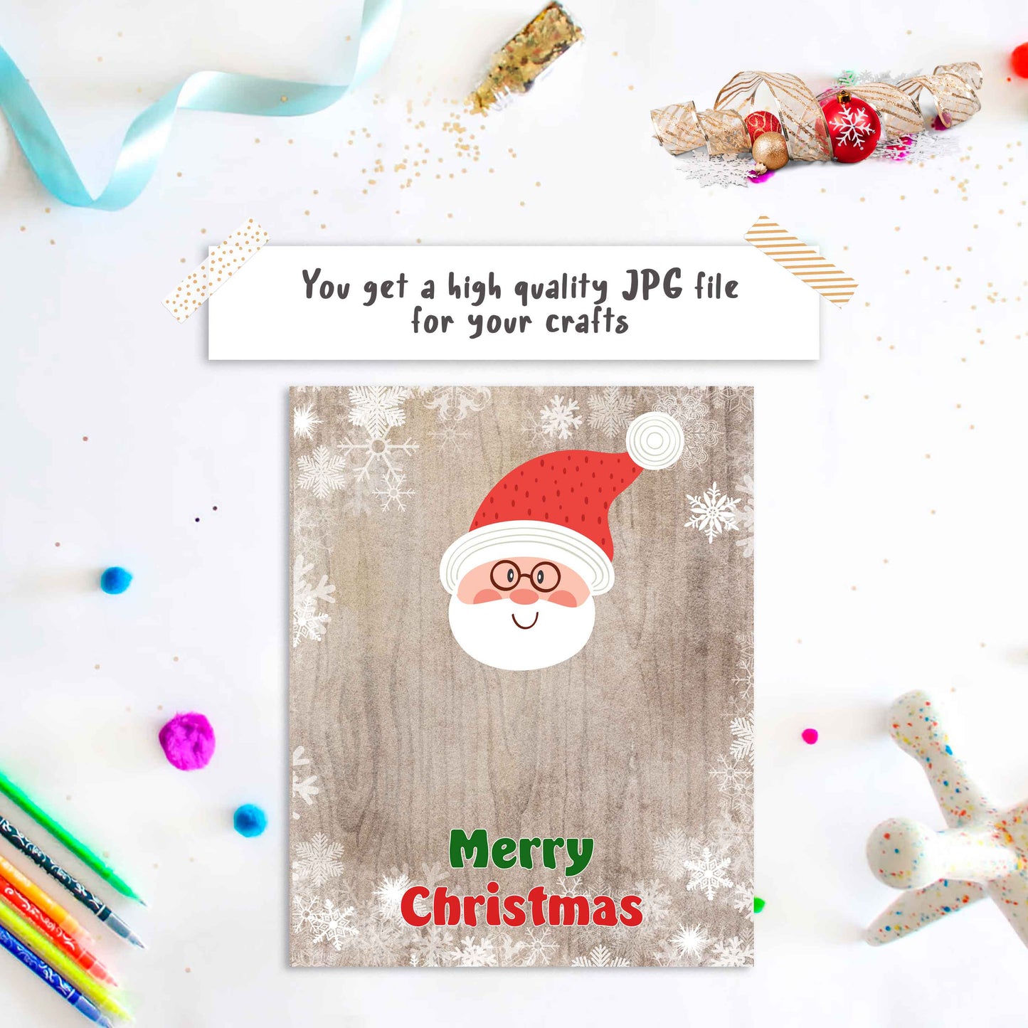 handprint santa claus