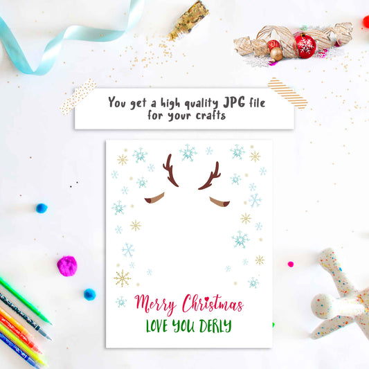 Christmas Footprint Reindeer Craft
