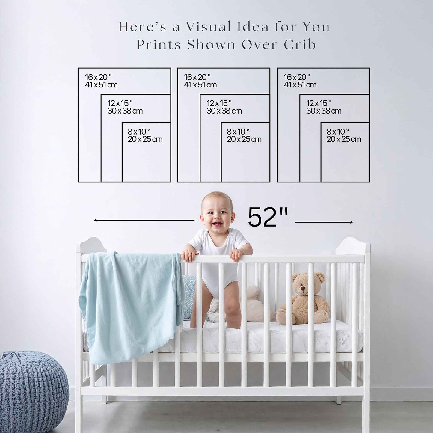 Safari Nursery Wall Art Set with Jungle Animals, Tropical Leaves & Nature Scenes (9 Pieces)