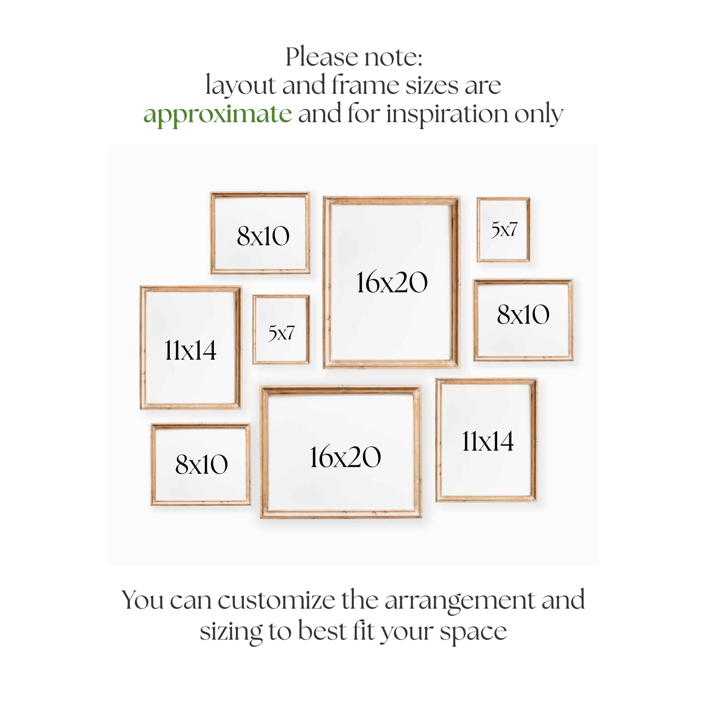 An example of layout of nine frames gallery