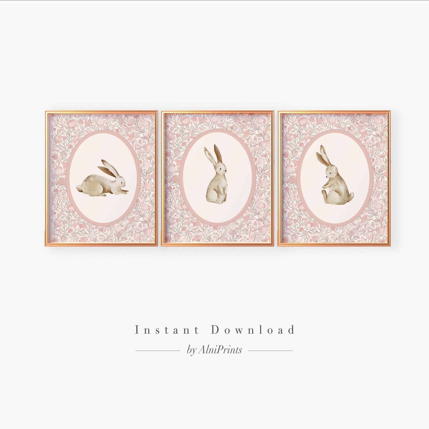 Bunny Pink Art Print