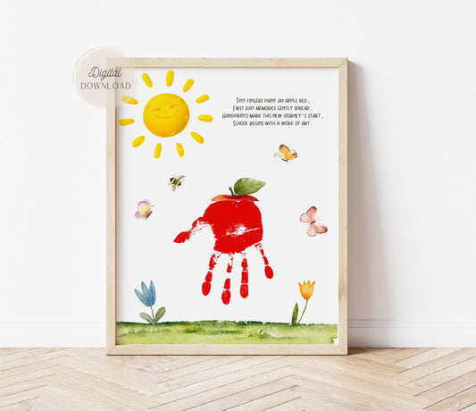 Apple Handprint Art Poem