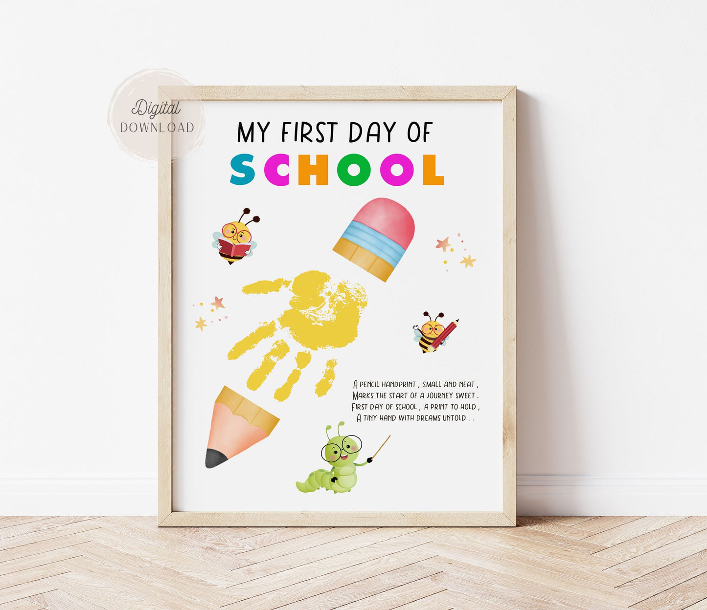 Pencil Handprint art