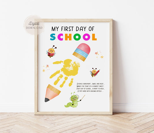 Pencil Handprint art