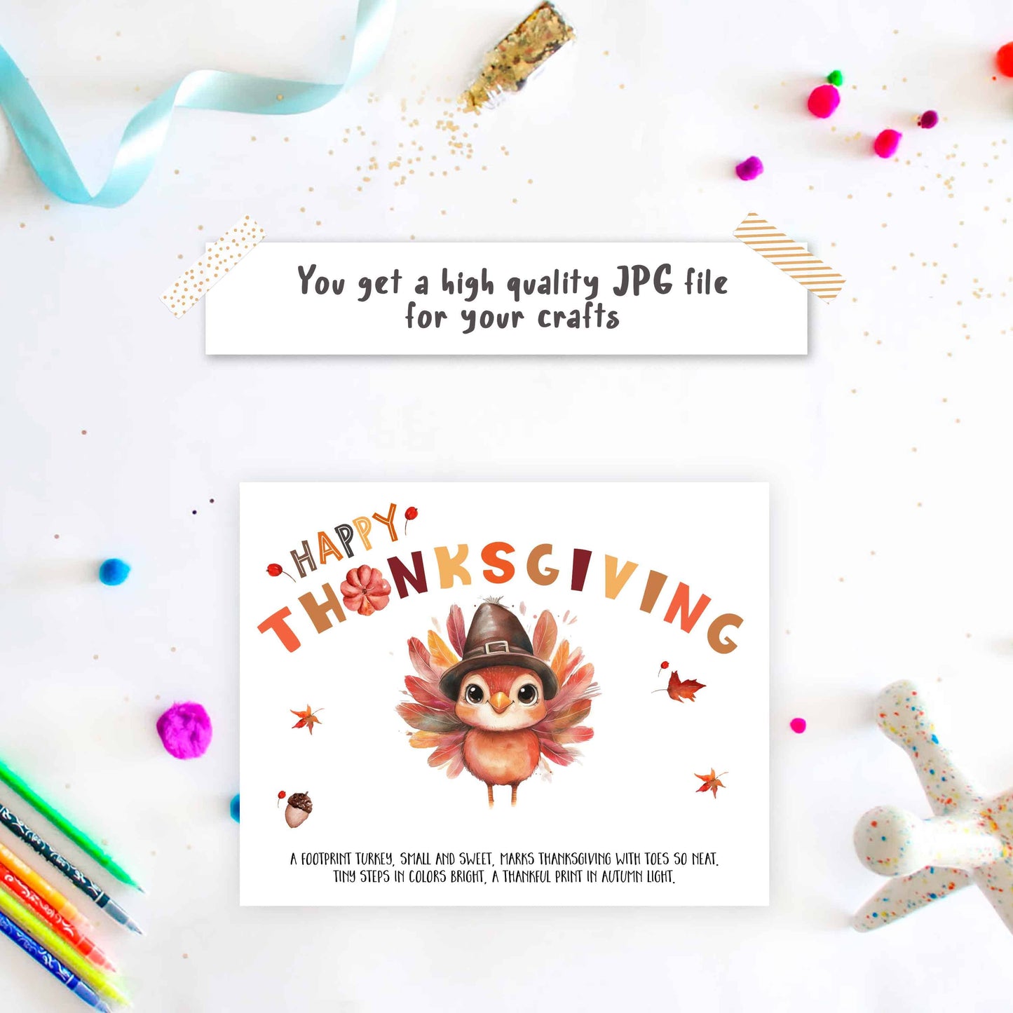 Turkey Footprints - Thanksgiving Craft