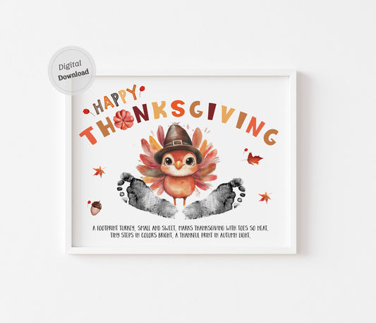 Turkey Footprints - Thanksgiving Craft
