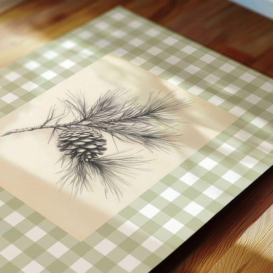 Forest mushroom and botanical woodland nursery art set of 9 close up detail