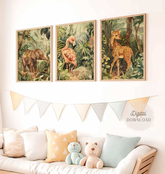 Safari Nursery Art Print