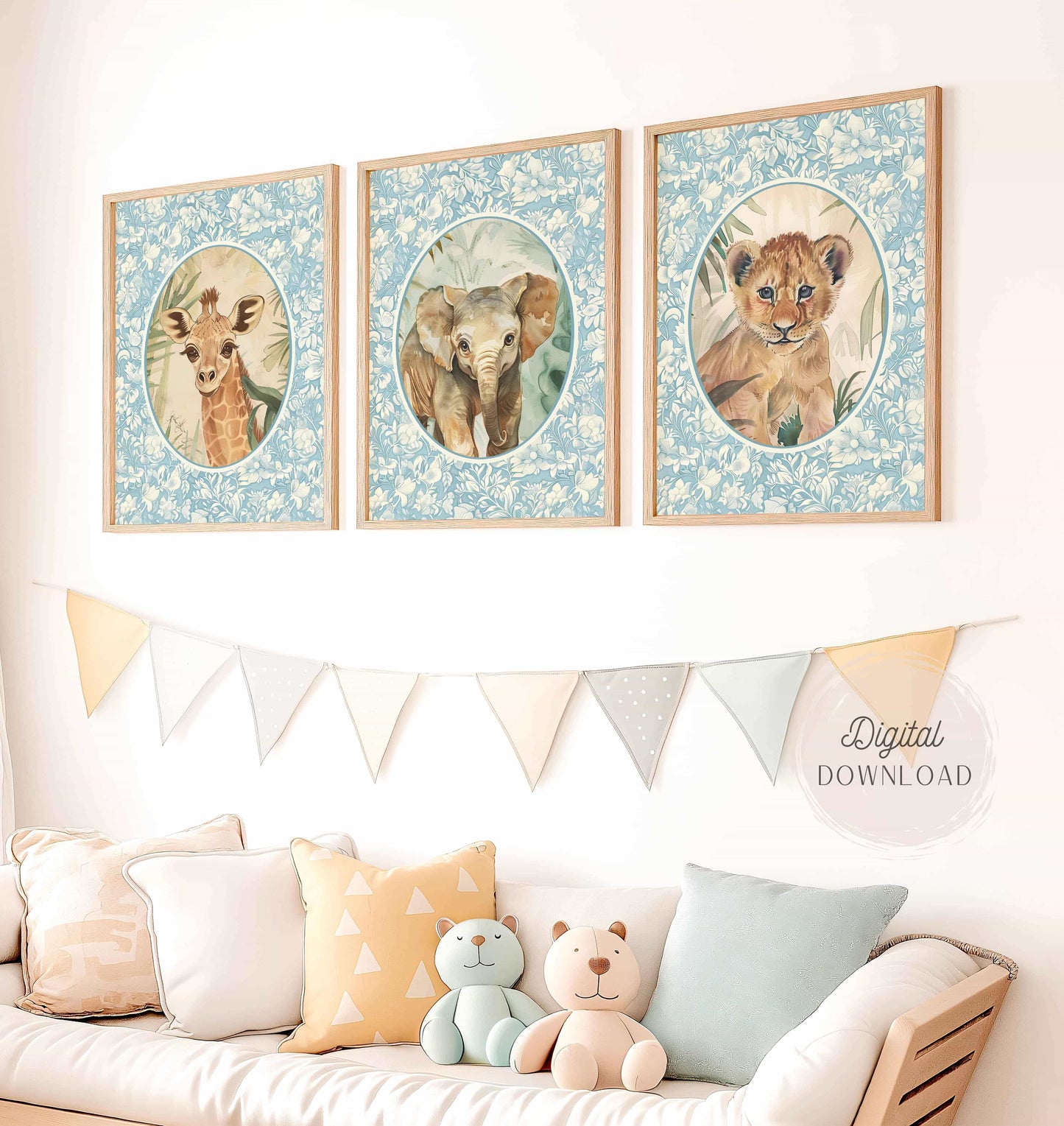 Safari Baby Animals Prints