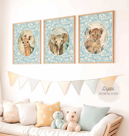 Safari Baby Animals Prints
