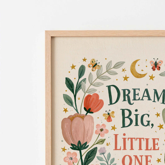 Digital download wall art for a baby girl nursery