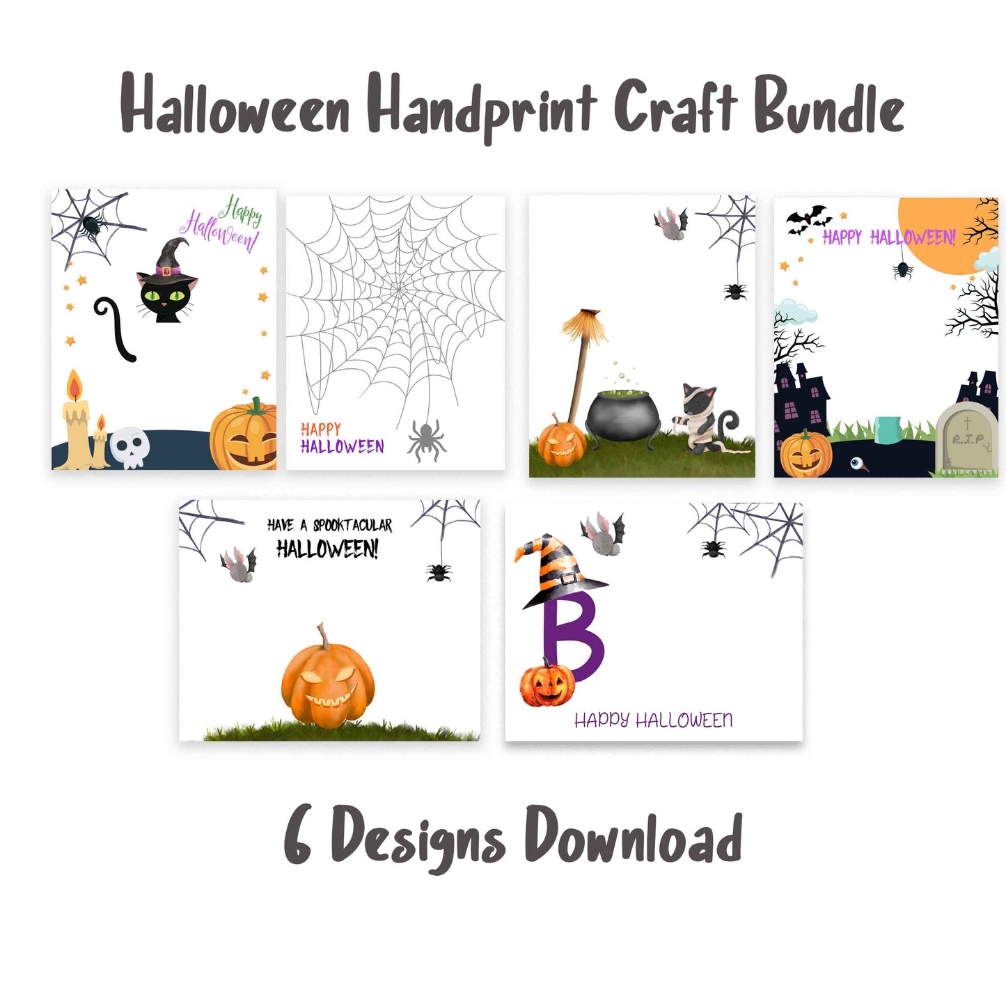 Halloween Handprint Craft Bundle