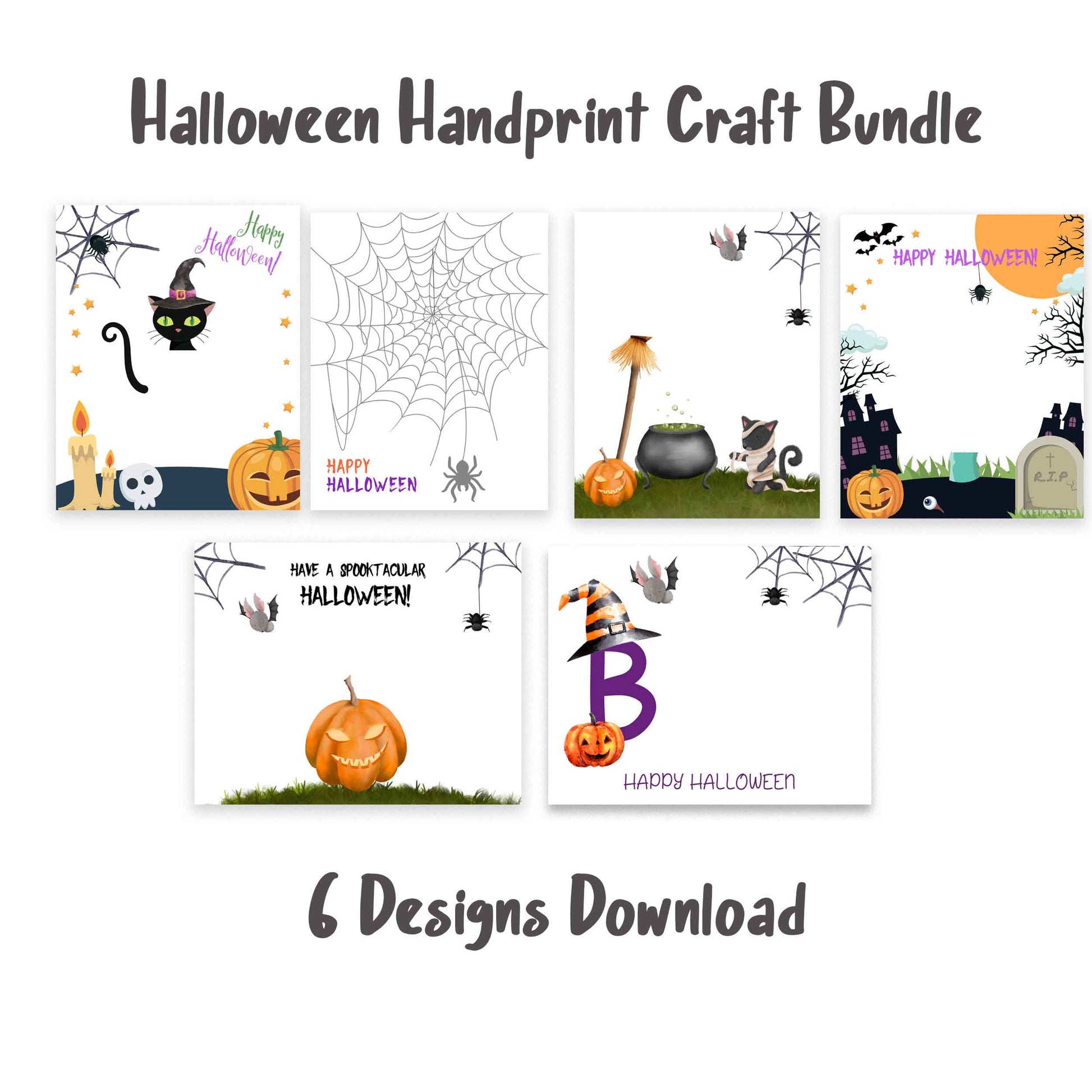 Halloween Handprint Craft Bundle