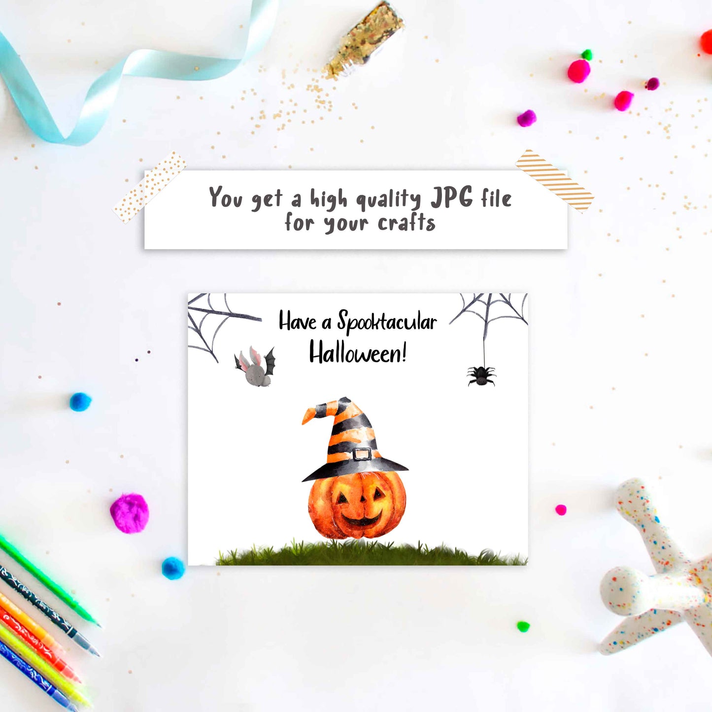 Halloween Pumpkin Handprint art Spooktacular