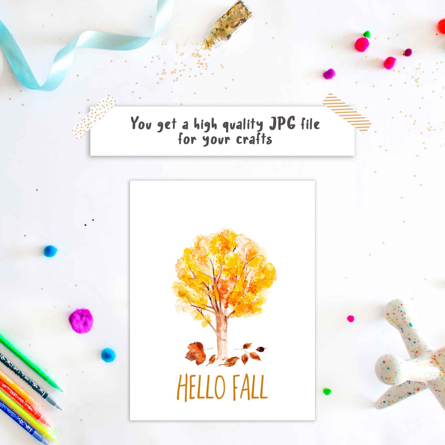 Fall Tree Handprint DIY craft preschool