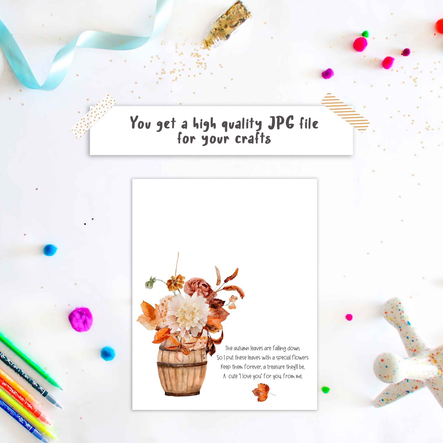 Fall Handprint poem for grandma or mom Birthday