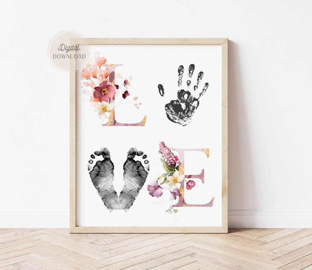 Nursery Wall Art & Handprint Templates | AlniPrints Printable Decor