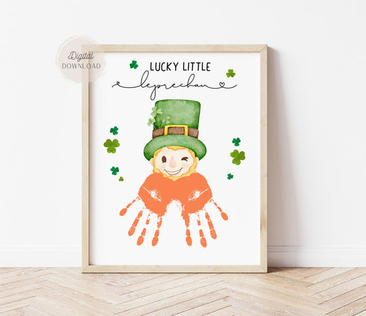 Handprint leprechaun - St. Patrick's Day Craft