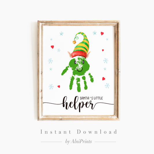 Elf Handprint Craft