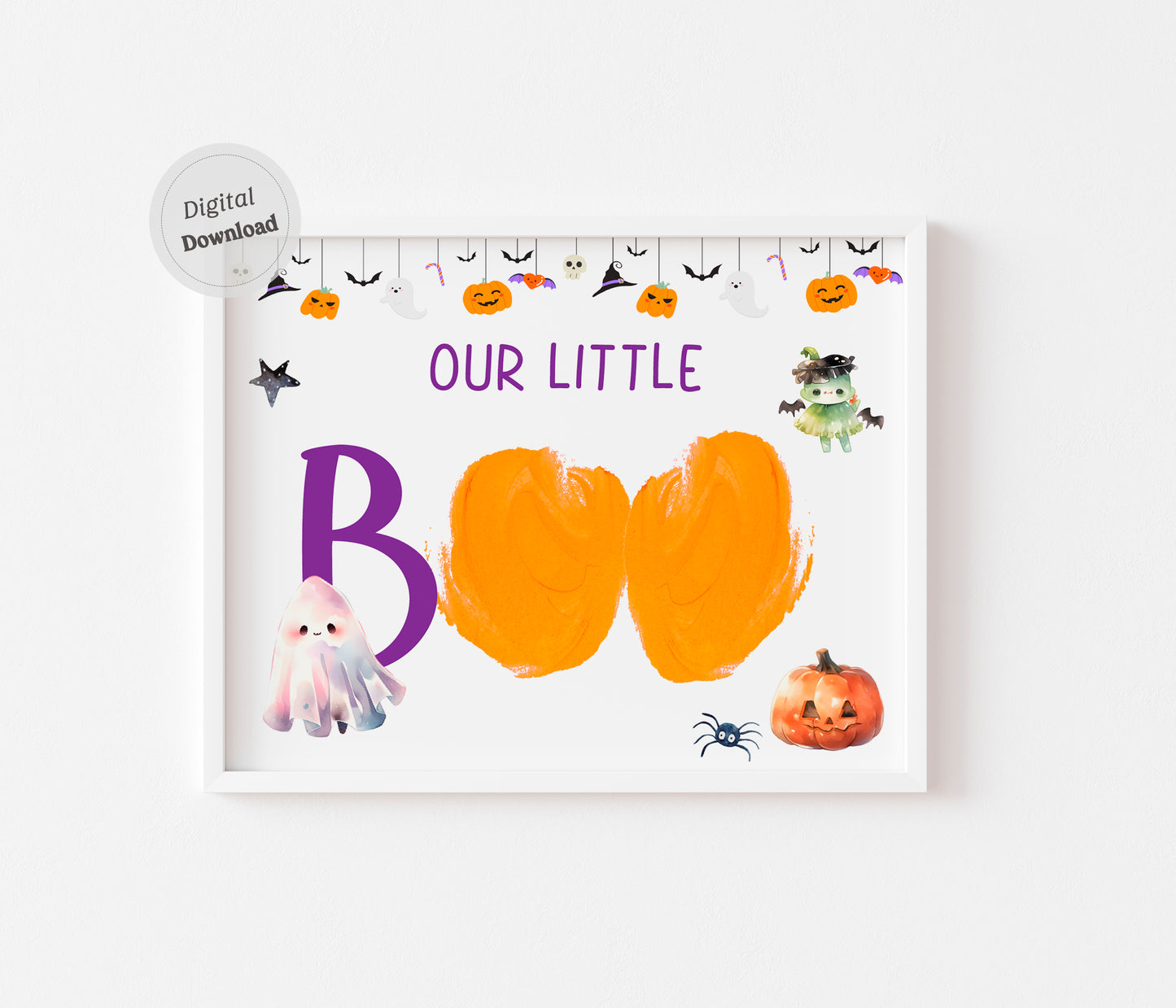 "Boo" Bottom Art print Baby