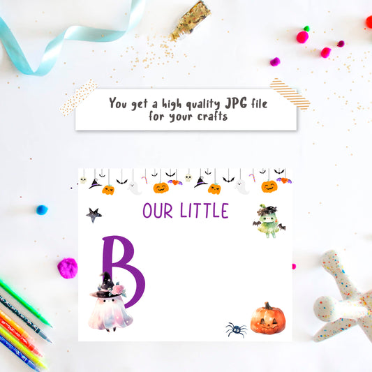 "Out little Boo" Bottom Art print Baby