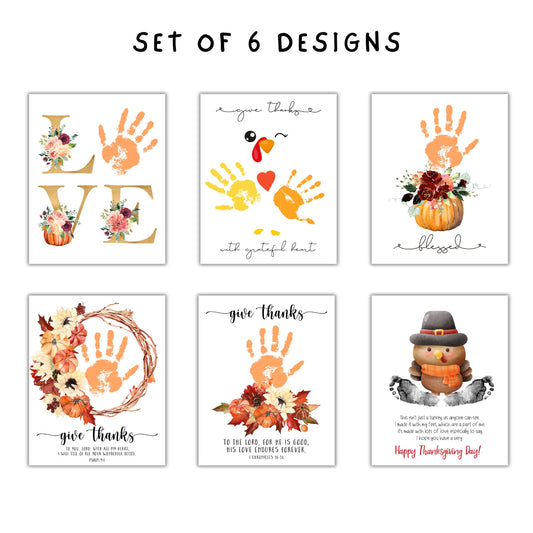 Thanksgiving preschoolers activities bundle Handprint Art