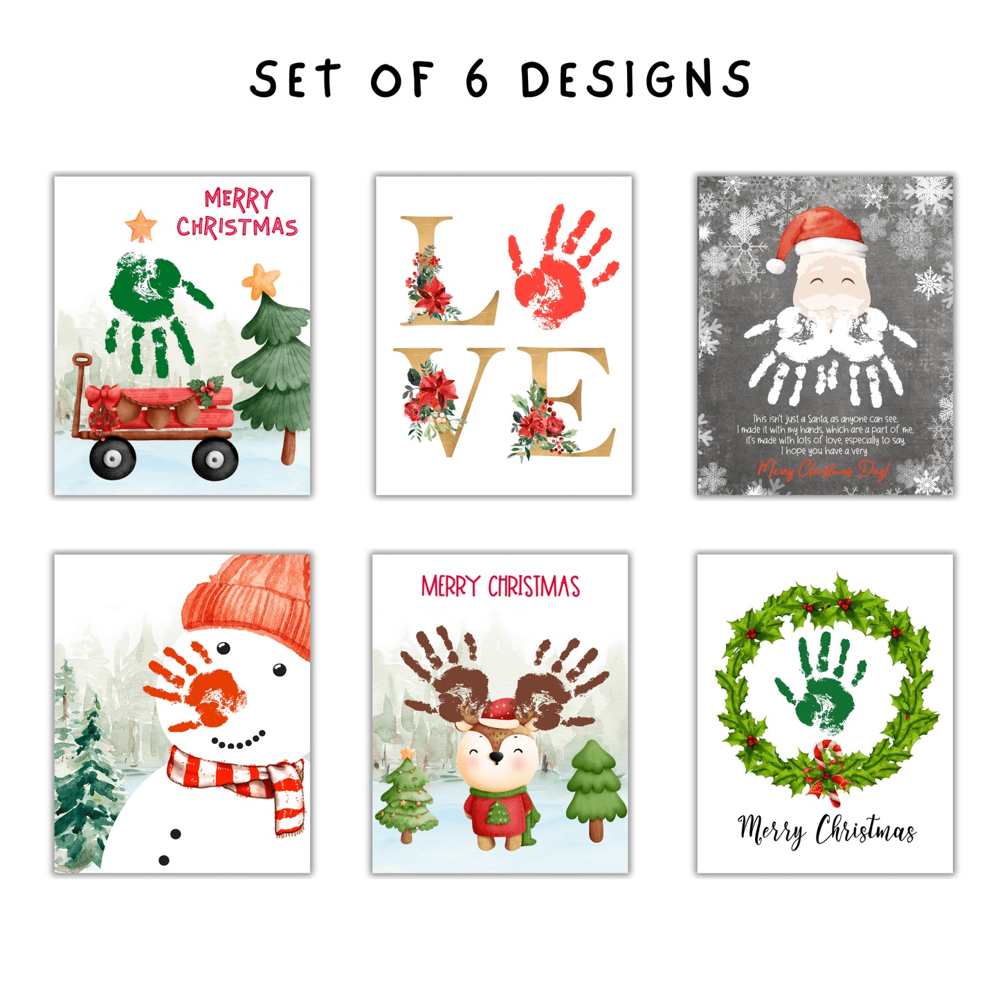 Christmas Handprint Art Bundle