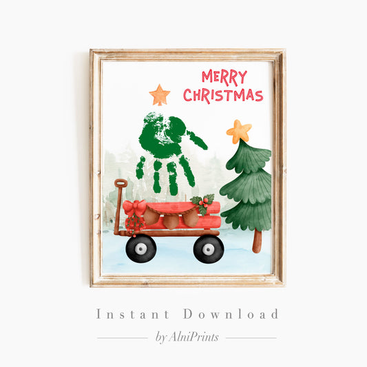 Christmas Tree Handprint Craft