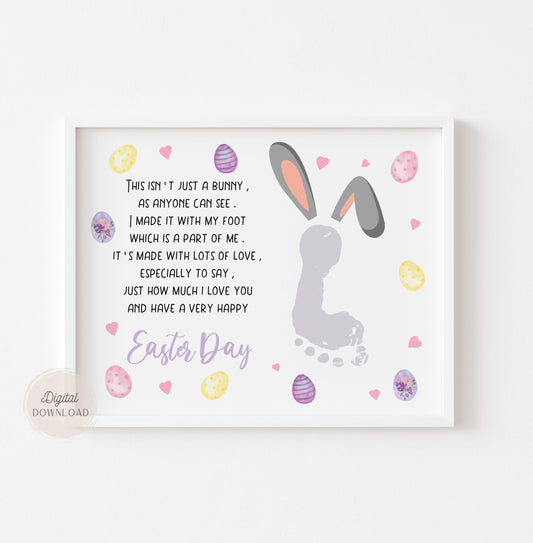 Bunny Easter card with Poem