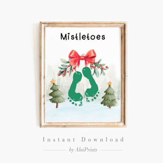 Mistletoe Footprint Craft