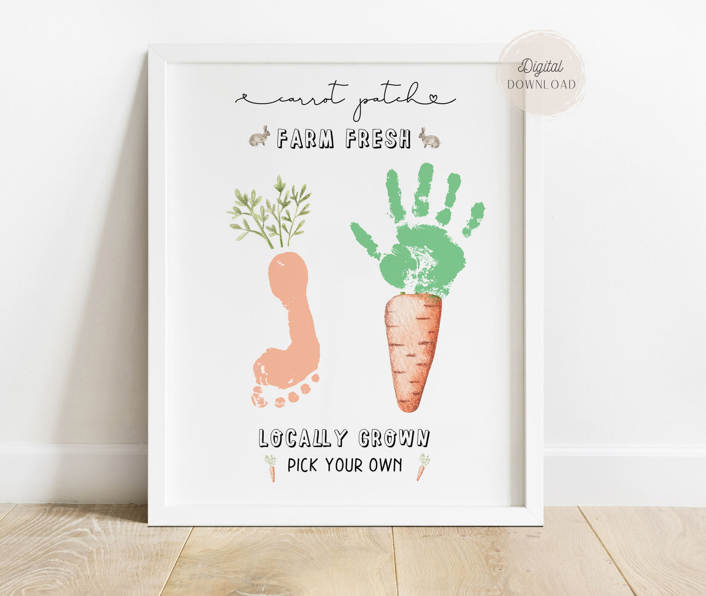 Carrot Patch Footprint &amp; Handprint