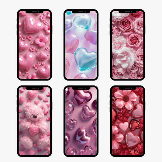 iPhone Wallpaper Collection (Set of 6) - 3D Puffy Wallpaper