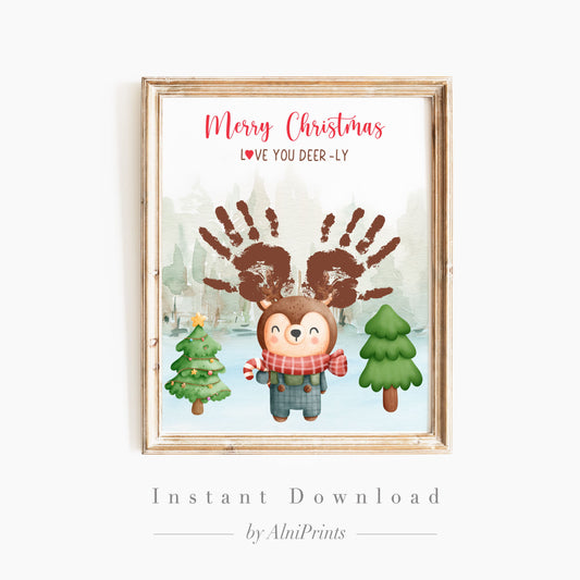  Reindeer Handprint