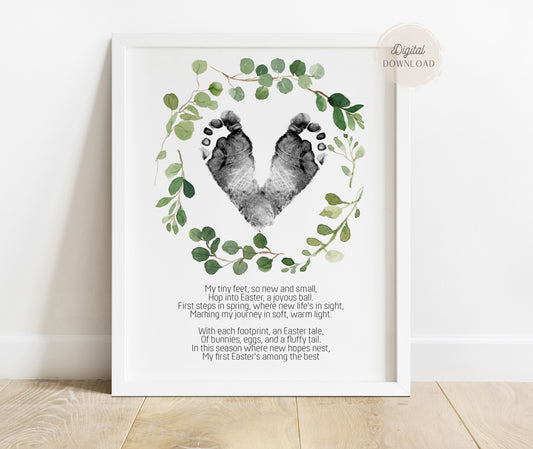 Easter Newborn Footprint Poem