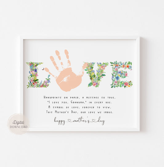 Mother's Day Handprint Poem for Grandma