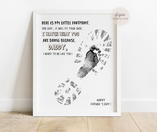 following in daddy's footsteps printable