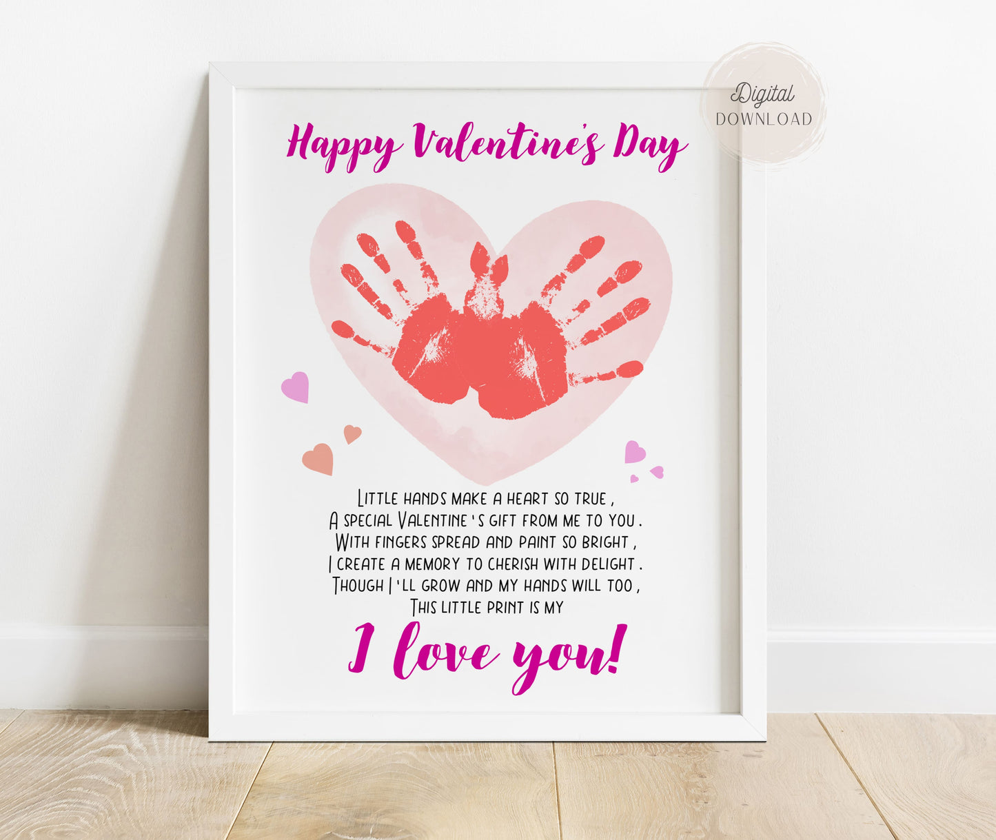 Handprint Valentine Poem