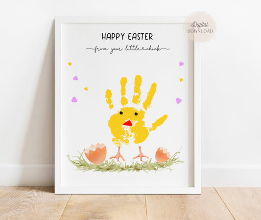 Chick Handprint - Easter Chick Craft