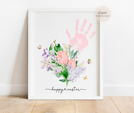 Happy Easter - Handprint flower