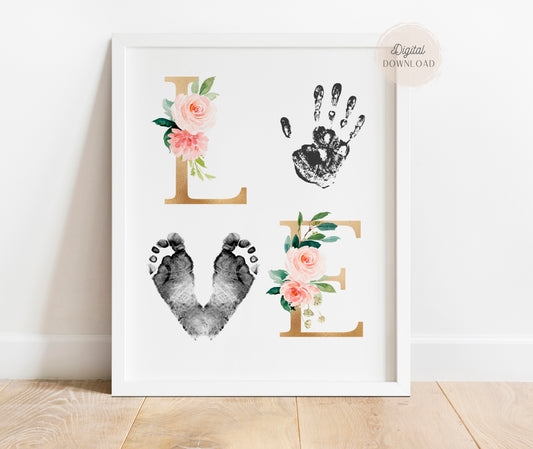 Hand and Foot print - Love