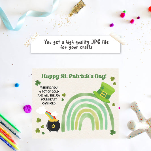 Happy St Patrick's Day Handprint