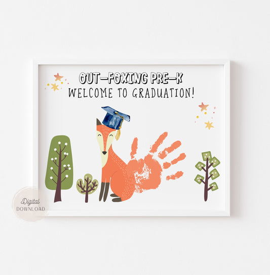 Graduation Sign - Keepsake Certificate with Handprint