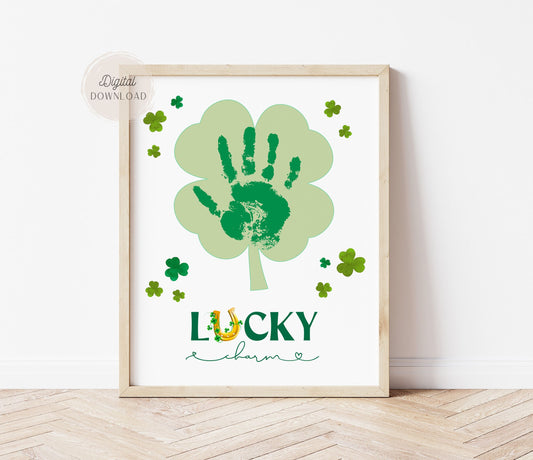 Handprint shamrock- St Patrick's Lucky Charm