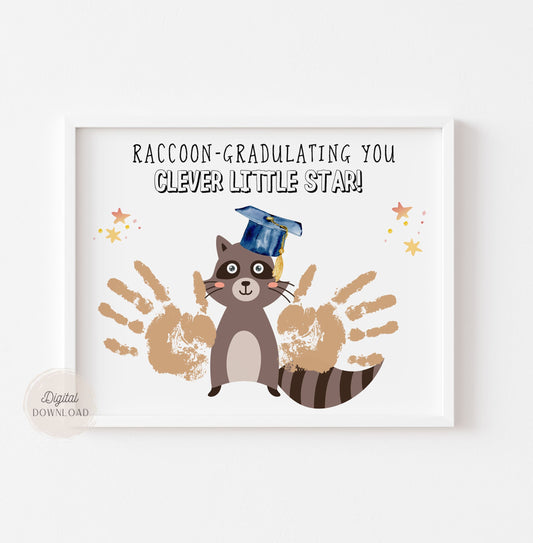 Raccoon-gradulating You - Graduation Handprint